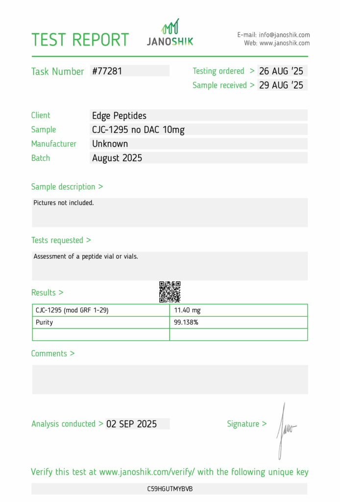 CJC-1295 No DAC (Mod GRF 1-29) 10 mg – 10 Vial Box (100mg Total) - Image 2